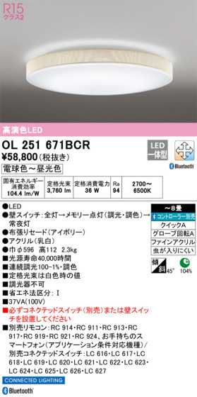 ODELIC ǥå 󥰥饤 OL251671BCR ᥤ̿