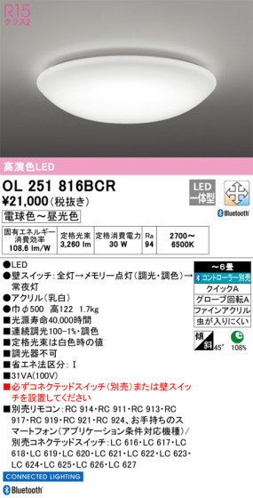 ODELIC ǥå 󥰥饤 OL251816BCR ᥤ̿