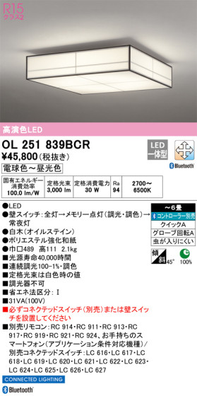 ODELIC ǥå 󥰥饤 OL251839BCR ᥤ̿