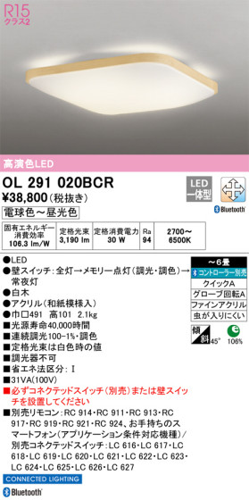 ODELIC ǥå 󥰥饤 OL291020BCR ᥤ̿