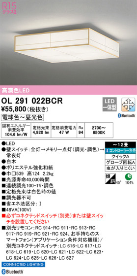 ODELIC ǥå 󥰥饤 OL291022BCR ᥤ̿