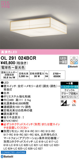 ODELIC ǥå 󥰥饤 OL291024BCR ᥤ̿