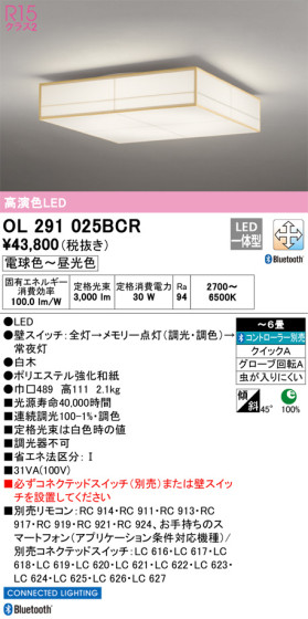 ODELIC ǥå 󥰥饤 OL291025BCR ᥤ̿