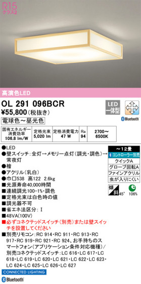 ODELIC ǥå 󥰥饤 OL291096BCR ᥤ̿