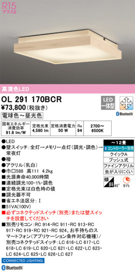 ODELIC ǥå 󥰥饤 OL291170BCR ᥤ̿