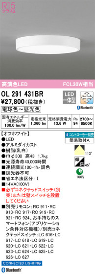 ODELIC ǥå 󥰥饤 OL291431BR ᥤ̿