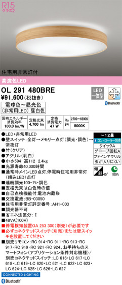 ODELIC ǥå 󥰥饤 OL291480BRE ᥤ̿