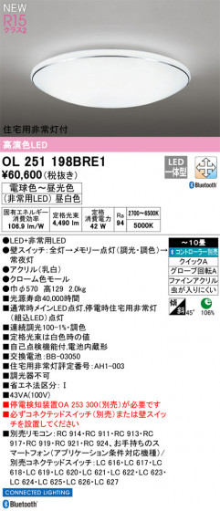 ODELIC ǥå LED 󥰥饤 OL251198BRE1 ᥤ̿