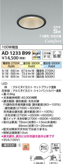 β | Koizumi ߾ ⵤ̩SB饤 AD1233B99