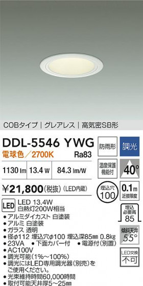 ���ʼ̿�|DAIKO ����ŵ� LED������饤��(��������) DDL-5546YWG