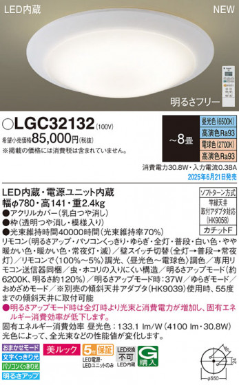 Panasonic ������󥰥饤�� LGC32132 �ᥤ��̿�