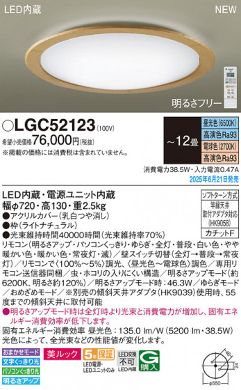 Panasonic ������󥰥饤�� LGC52123 �ᥤ��̿�
