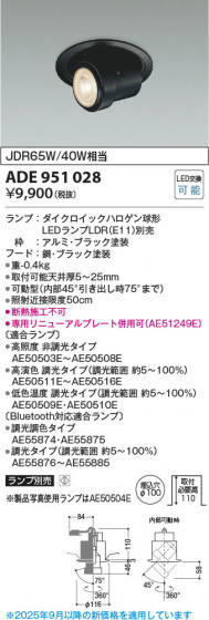 ���β��� Koizumi �������߾��� LED��˥С����������饤�� ADE951028