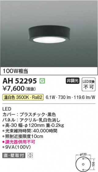 ���β��� Koizumi �������߾��� LED����������� AH52295