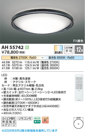 ���β��� Koizumi �������߾��� LED������� AH55742