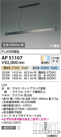 ���β��� Koizumi �������߾��� LED�ڥ����� AP51107