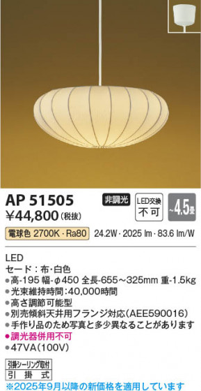 ���β��� Koizumi �������߾��� LED�����ڥ����� AP51505