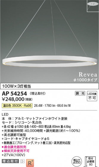 ���β��� Koizumi �������߾��� LED�ڥ����� AP54254