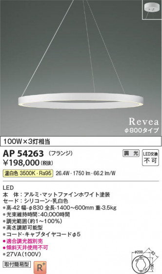 ���β��� Koizumi �������߾��� LED�ڥ����� AP54263
