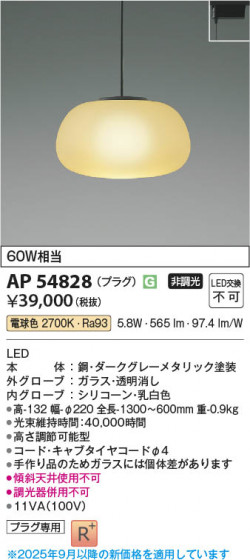 ���β��� Koizumi �������߾��� LED�ڥ����� AP54828