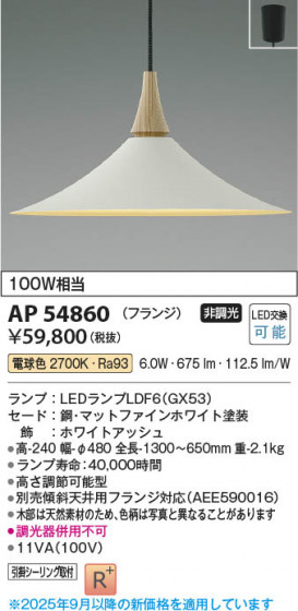 ���β��� Koizumi �������߾��� LED�ڥ����� AP54860