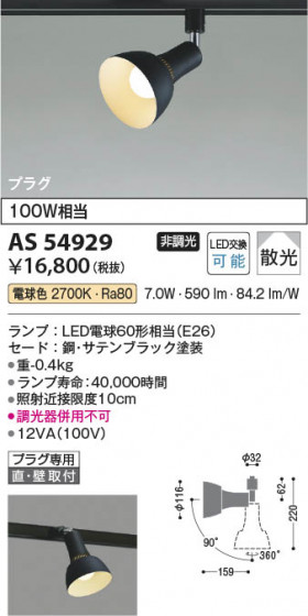 ���β��� Koizumi �������߾��� LED���ݥåȥ饤�� AS54929