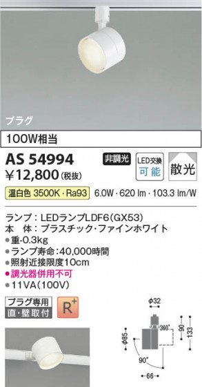 ���β��� Koizumi �������߾��� LED���ݥåȥ饤�� AS54994