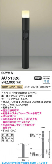 ���β��� Koizumi �������߾��� LED�����ǥ�饤�� AU51326