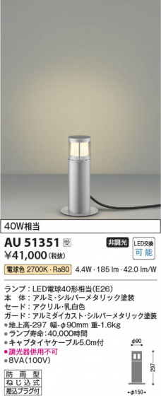 ���β��� Koizumi �������߾��� LED�����ǥ�饤�� AU51351