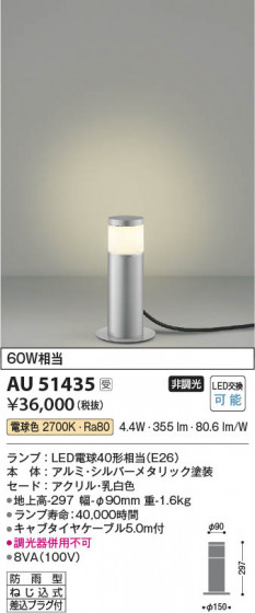 ���β��� Koizumi �������߾��� LED�����ǥ�饤�� AU51435