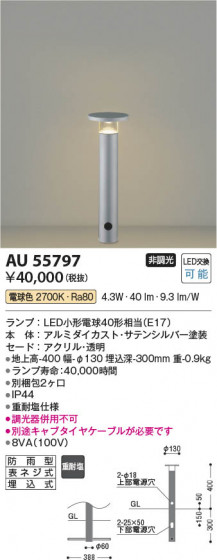 ���β��� Koizumi �������߾��� LED�����ǥ�饤�� AU55797