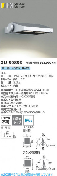 β Koizumi ߾ LEDƥꥢեåɥ饤 XU50893