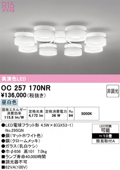 ODELIC �����ǥ�å� �����ǥꥢ OC257170NR �ᥤ��̿�