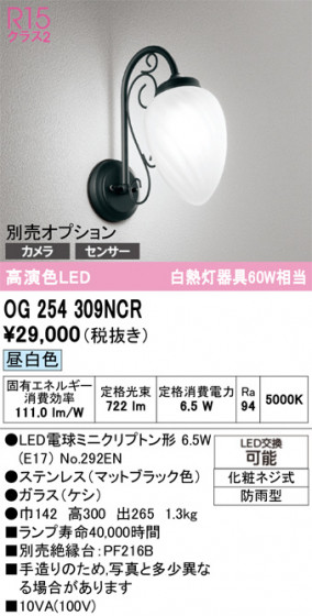 ODELIC �����ǥ�å� �������ƥꥢ�饤�� OG254309NCR �ᥤ��̿�