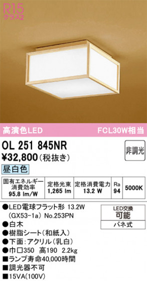 ODELIC �����ǥ�å� ��������������󥰥饤�� OL251845NR �ᥤ��̿�