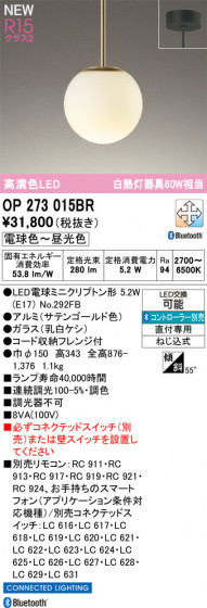 ODELIC �����ǥ�å� �ڥ����ȥ饤�� OP273015BR �ᥤ��̿�