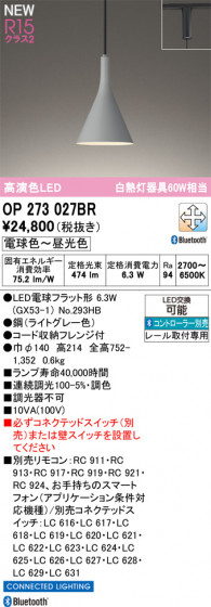 ODELIC �����ǥ�å� �ڥ����ȥ饤�� OP273027BR �ᥤ��̿�